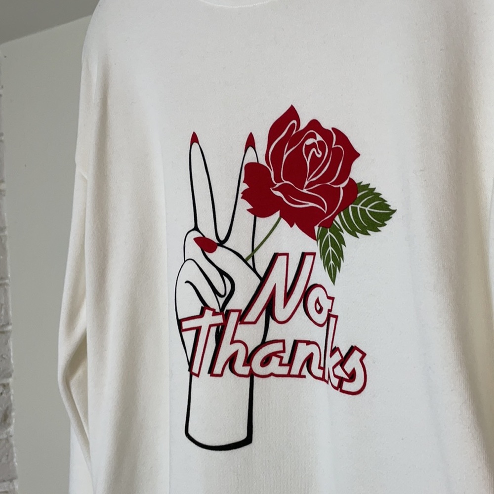 Vans womens No Thanks sweatshirt size S - Picture 4 of 6